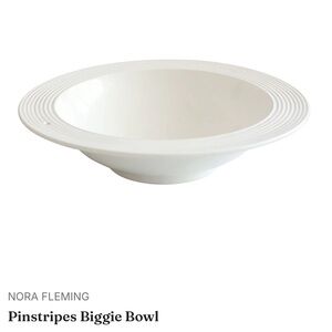 🆕Nora Fleming • Biggie Bowl aka Salad Bowl • Pinstripes